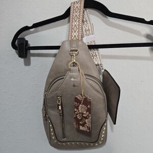 NWT Sam & Hadley boho studded cross body bag